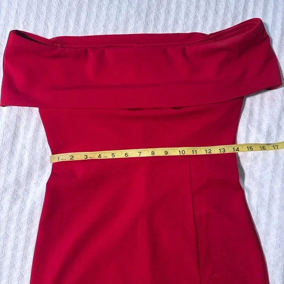 Honey and Rosie Strapless Red Dress - Picture 6 of 8